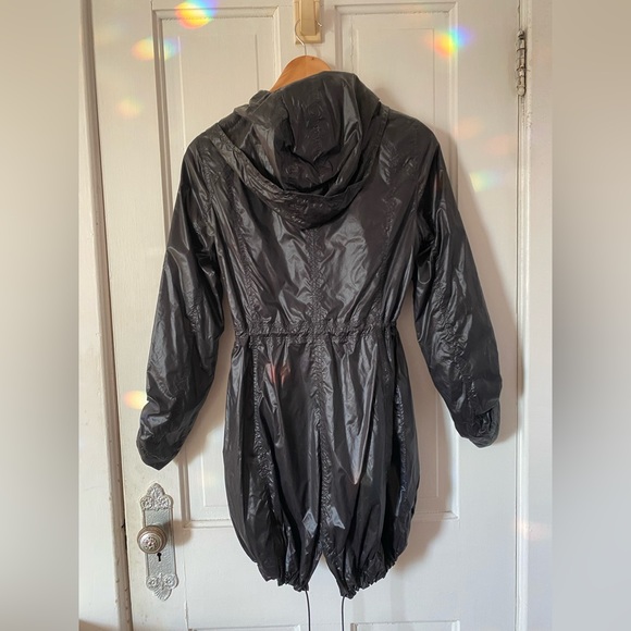Soia & Kyo black nylon rain coat goth lightweight jacket - Picture 2 of 10